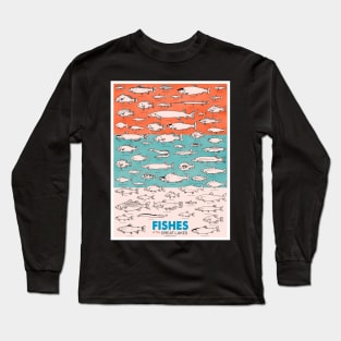 Fishes of the Great Lakes Long Sleeve T-Shirt